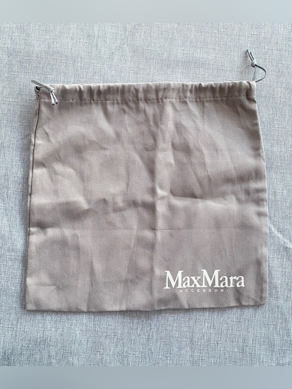 MaxMara | Cotton Drawstring Dust Bag Silver Gray - Storage & Gift